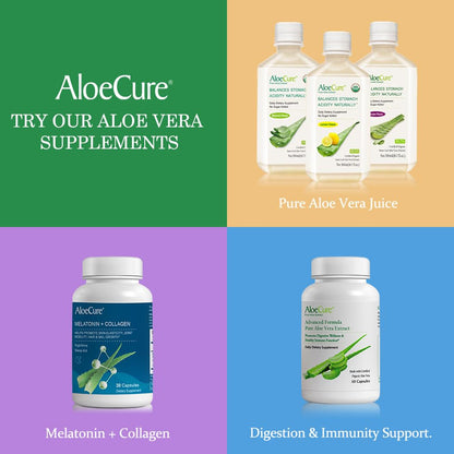 AloeCure VeraFlex Natural Joint Health, 60 Capsules, Clinically Tested Natural Plant-Based Formula to Support Comfort, Mobility and Flexibility - Featuring Organic Aloe Vera - dailyvitalstore