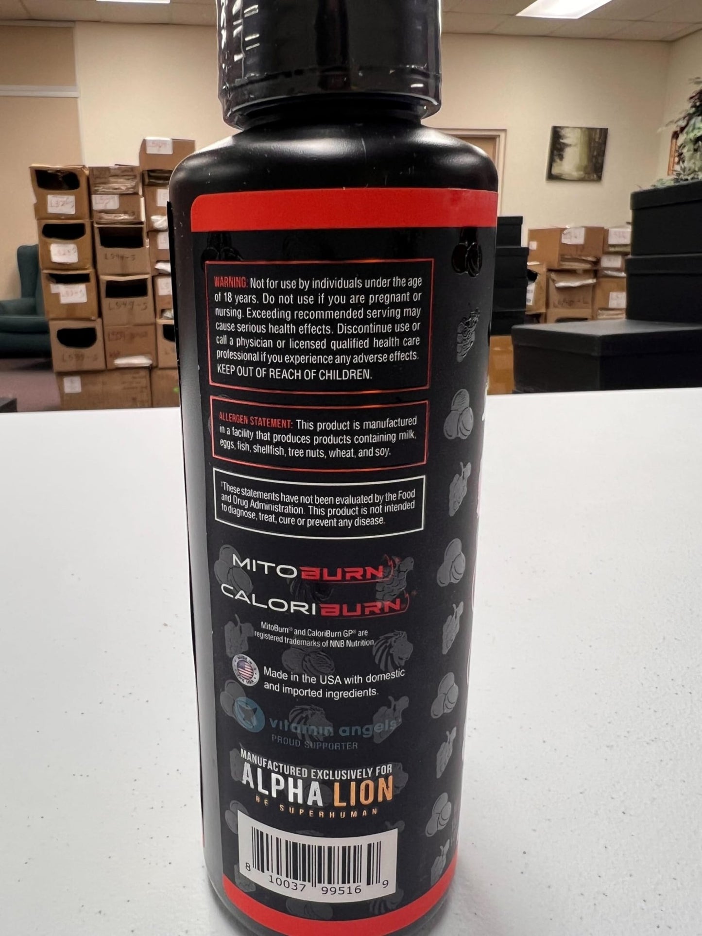ALPHA LION Burn2O L-Carnitine Liquid 2000mg – Stim Free Super Thermogenic Fat Burner with MitoBurn® & CaloriBurn GP®, Metabolism Booster, Zero Calorie - dailyvitalstore