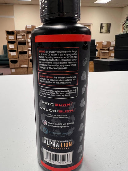 ALPHA LION Burn2O L-Carnitine Liquid 2000mg – Stim Free Super Thermogenic Fat Burner with MitoBurn® & CaloriBurn GP®, Metabolism Booster, Zero Calorie - dailyvitalstore