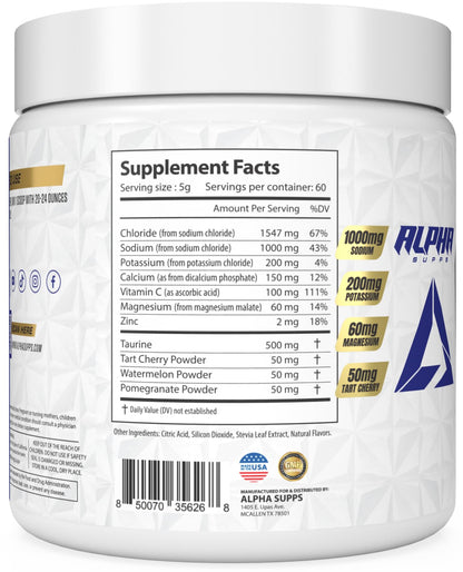 Alpha Lytes - Electrolyte Powder Daily Hydration Drink Mix - Sugar-Free, Zero Calorie Instant Formula with Trace Minerals and Antioxidants - dailyvitalstore