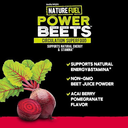 Amazing Grass Greens Blend Superfood: Super Greens Powder Smoothie Mix for Boost Energy, 30 Servings & Nature Fuel Power Beets Powder, Beet Root Powder, Support Natural Energy, 30 Servings - dailyvitalstore