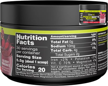 Amazing Grass Greens Blend Superfood: Super Greens Powder Smoothie Mix for Boost Energy, 30 Servings & Nature Fuel Power Beets Powder, Beet Root Powder, Support Natural Energy, 30 Servings - dailyvitalstore