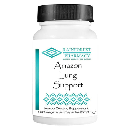 Amazon Lung Support 500mg, 120 Vegetarian Capsules | Ecologically Wildcrafted Herbal Blend for Lung Support | Non-GMO - dailyvitalstore