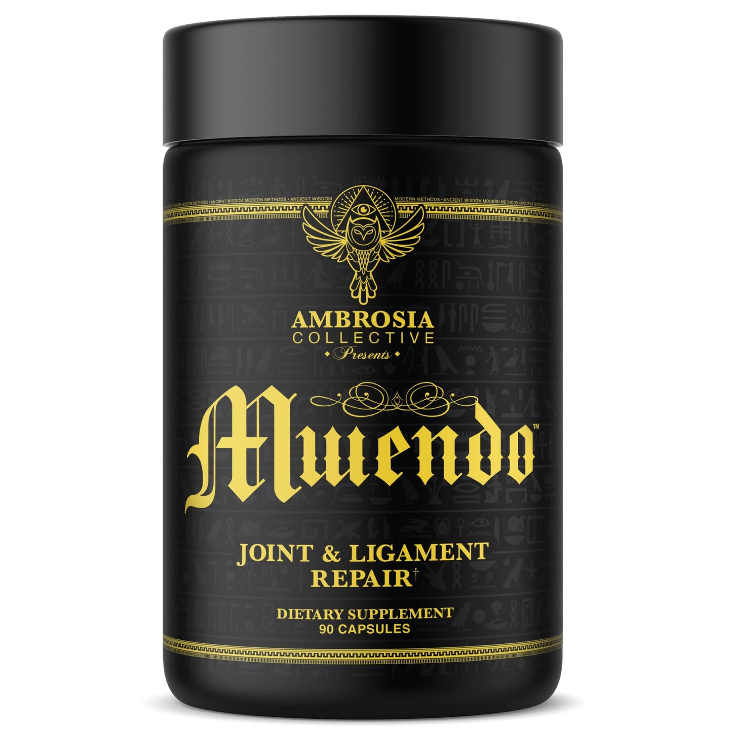 Ambrosia Mwendo - Joint & Ligament Repair | Strengthen Tendons & Increase Soft Tissue Extensibility | Muscle Soreness, & Recovery Time with BioCell Collagen | 90 Veggie Capsules - dailyvitalstore