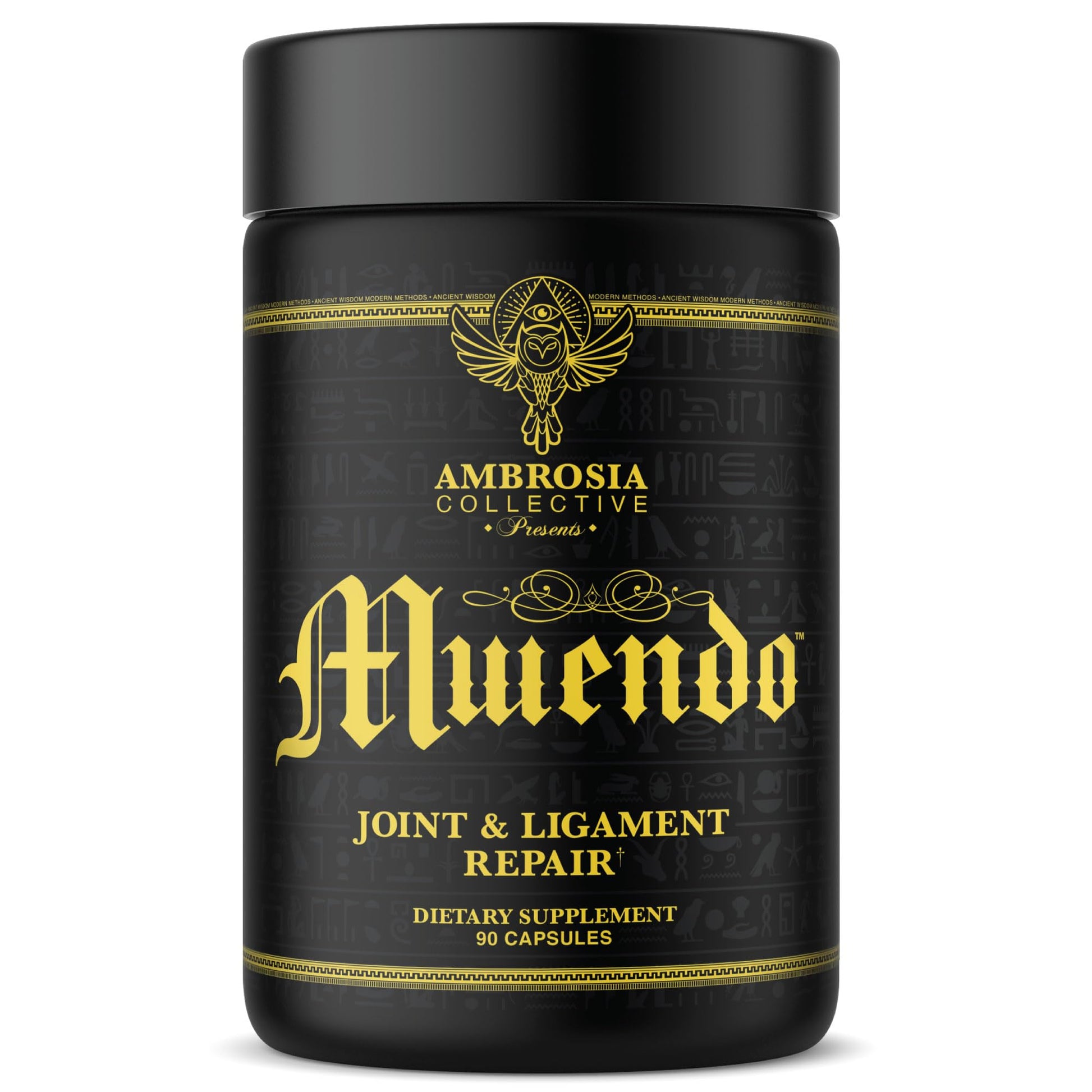 Ambrosia Mwendo - Joint & Ligament Repair | Strengthen Tendons & Increase Soft Tissue Extensibility | Muscle Soreness, & Recovery Time with BioCell Collagen | 90 Veggie Capsules - dailyvitalstore