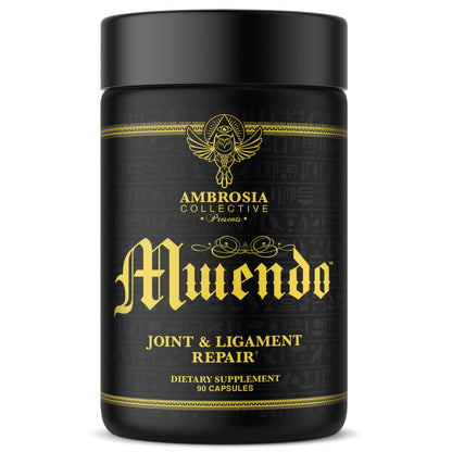 Ambrosia Mwendo - Joint & Ligament Repair | Strengthen Tendons & Increase Soft Tissue Extensibility | Muscle Soreness, & Recovery Time with BioCell Collagen | 90 Veggie Capsules - dailyvitalstore