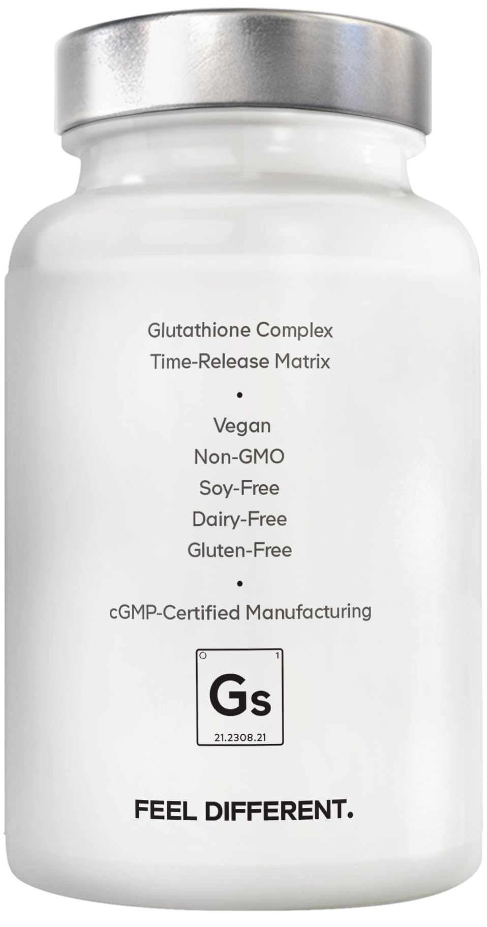 Amen Glutathione-SR+ Advanced Sustained-Release Supplement - 2-Month Supply - Reduced L-Glutathione - Galactomannans Fenugreek Seed - Time-Reduced Matrix - Non-GMO - 60 Capsules - dailyvitalstore