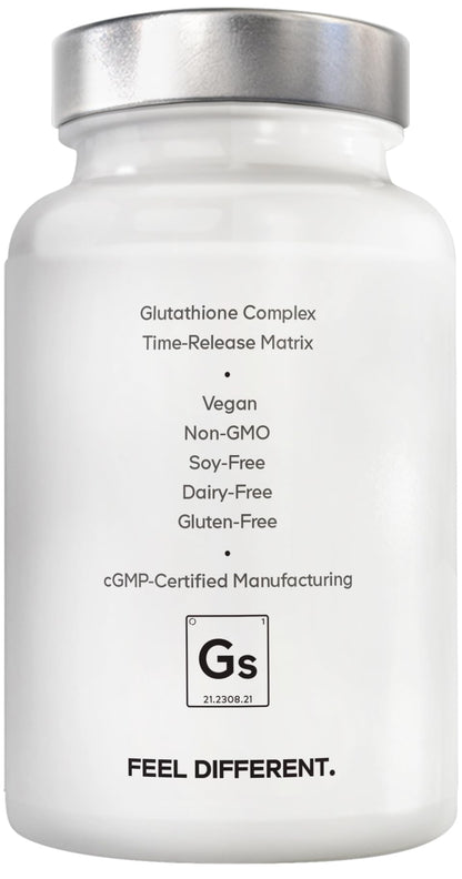 Amen Glutathione-SR+ Advanced Sustained-Release Supplement - 2-Month Supply - Reduced L-Glutathione - Galactomannans Fenugreek Seed - Time-Reduced Matrix - Non-GMO - 60 Capsules - dailyvitalstore