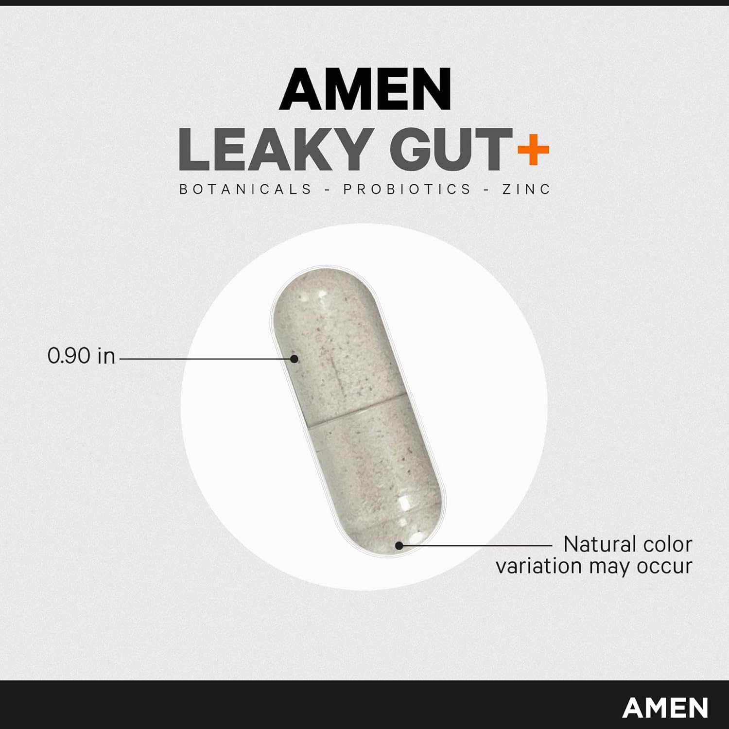 Amen Leaky Gut Supplement - Advanced Formula with Bioavailable L Glutamine, Zinc, Turmeric, DGL Licorice Root - Marshmallow Root - Probiotics & Fermented Prebiotics - dailyvitalstore
