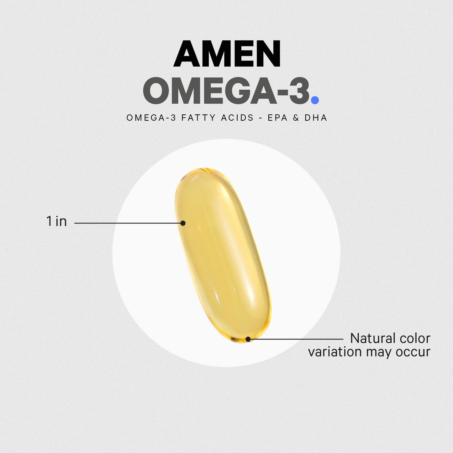 Amen Omega-3 Supplement - 1500mg High-Potency Daily Omega 3 - EPA and DHA Fatty Acids Fish Oil - 45-Day Supply - Fatty Acid Supplements - Fish Oil Pills - dailyvitalstore