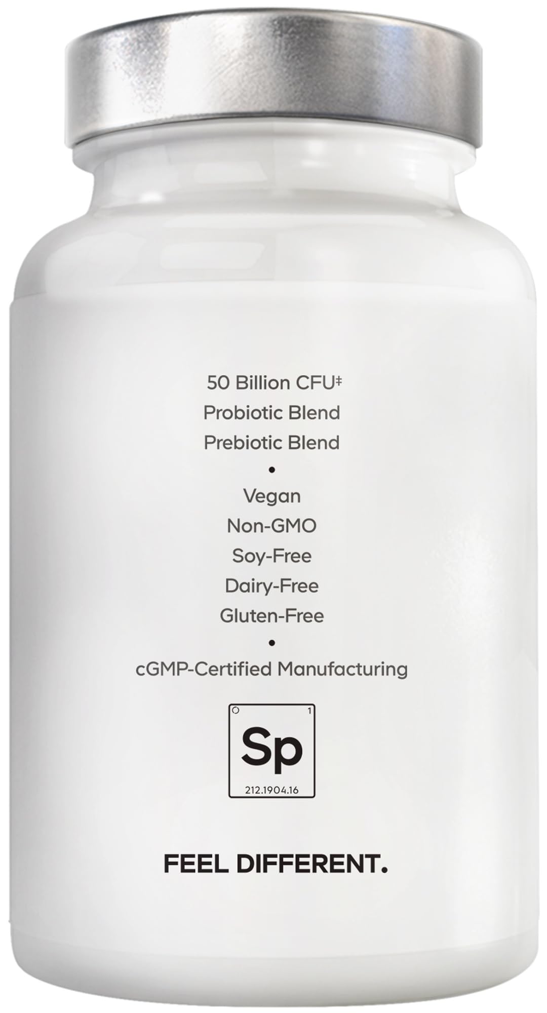 Amen Probiotics Supplement, SBO Probiotic and Organic Prebiotics, 50 Billion CFUs, Shelf Stable, No Refrigeration Required, Flora Daily Probiotic Formula for Women & Men - dailyvitalstore