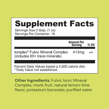 Ameo Life Fulvic Acid & Mineral Complex – Cellular Support, Detox, Collagen Boost – Promotes Skin, Hair, Nail Growth & Energy – Vegan, Gluten-Free, Non-GMO, Made in the USA -16 OZ - dailyvitalstore
