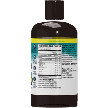 Ameo Life Fulvic Acid & Mineral Complex – Cellular Support, Detox, Collagen Boost – Promotes Skin, Hair, Nail Growth & Energy – Vegan, Gluten-Free, Non-GMO, Made in the USA -16 OZ - dailyvitalstore
