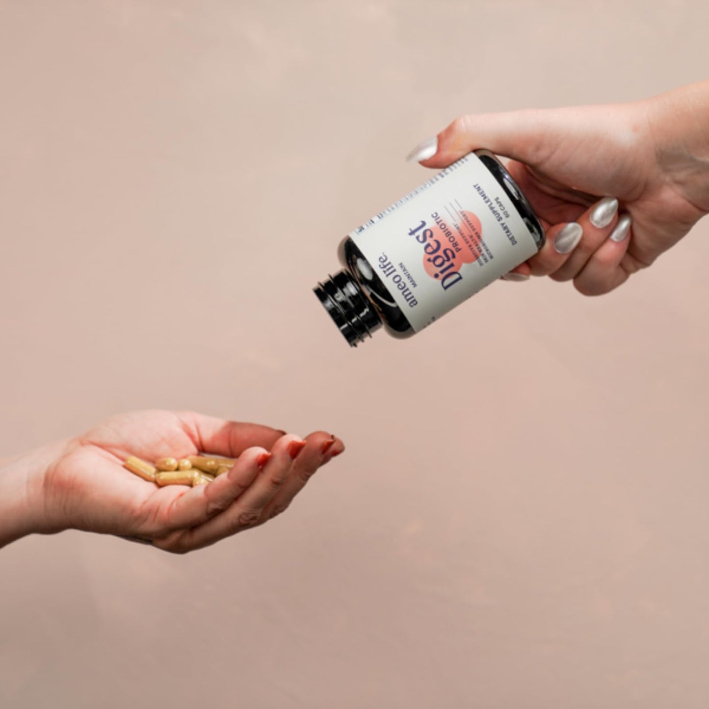Ameo Life Probiotic for Digestive & Gut Health – Bacillus Subtilis & Bacillus Coagulans with Aloe Vera, Turmeric, Psyllium, Slippery Elm - dailyvitalstore