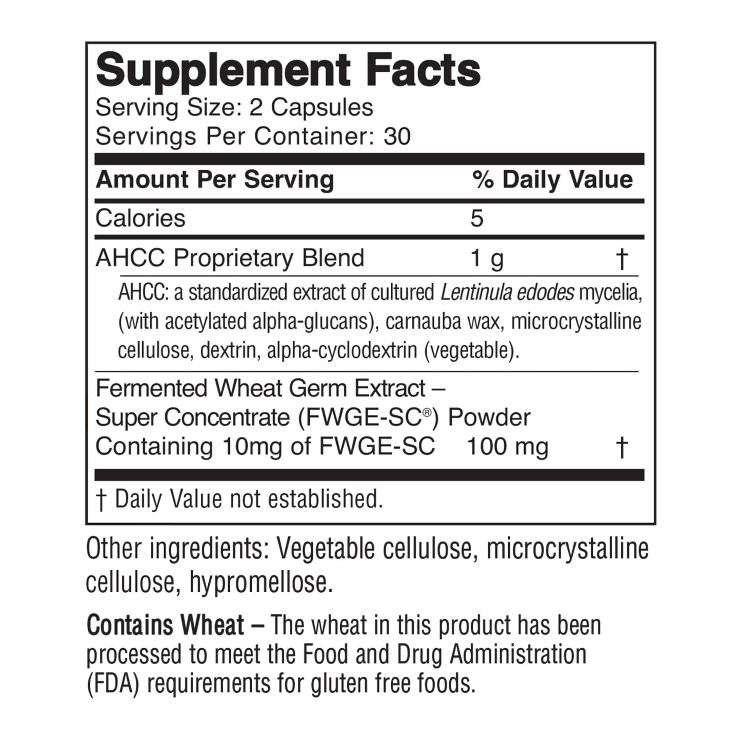 American BioSciences ImmPower Plus, AHCC & Fermented Wheat Germ Extract Herbal Supplement, 550mg per Capsule for Immune Support, Maintains Natural Killer Cell Activity, Pack of 1, 60 Veggie Capsules - dailyvitalstore