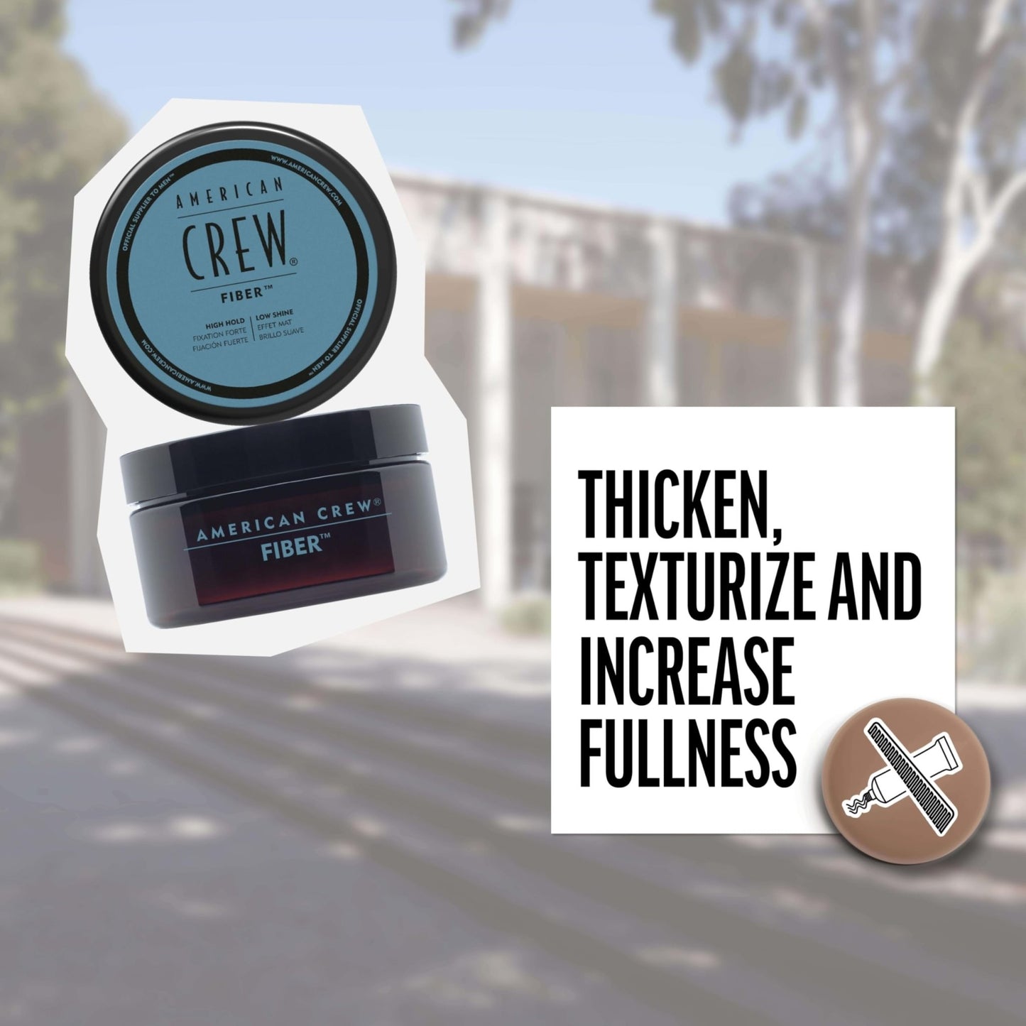 American Crew Men's Hair Fiber, Like Hair Gel with High Hold & Low Shine, 3 oz - dailyvitalstore