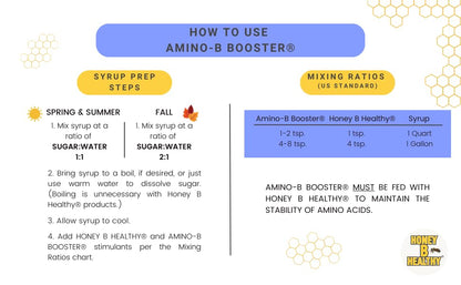 Amino-B Booster 8 oz. Bottle, Liquid Protein Vital for Bee Health - dailyvitalstore
