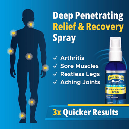 Amish Origins Deep Penetrating Pain Relief Liquid Spray - Fast-Acting, Natural Relief for Muscle Aches, Joint Pain, and Stiffness - 3.5 oz Spray Bottle - dailyvitalstore
