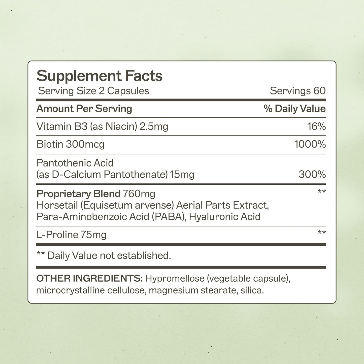 Amy Myers MD Hair Skin and Nails - Supports Strong Hair, Radiant Skin & Healthy Nails - L-Proline, Horsetail, Hyaluronic Acid - Gluten-Free - 120 Capsules (30 Servings) - dailyvitalstore