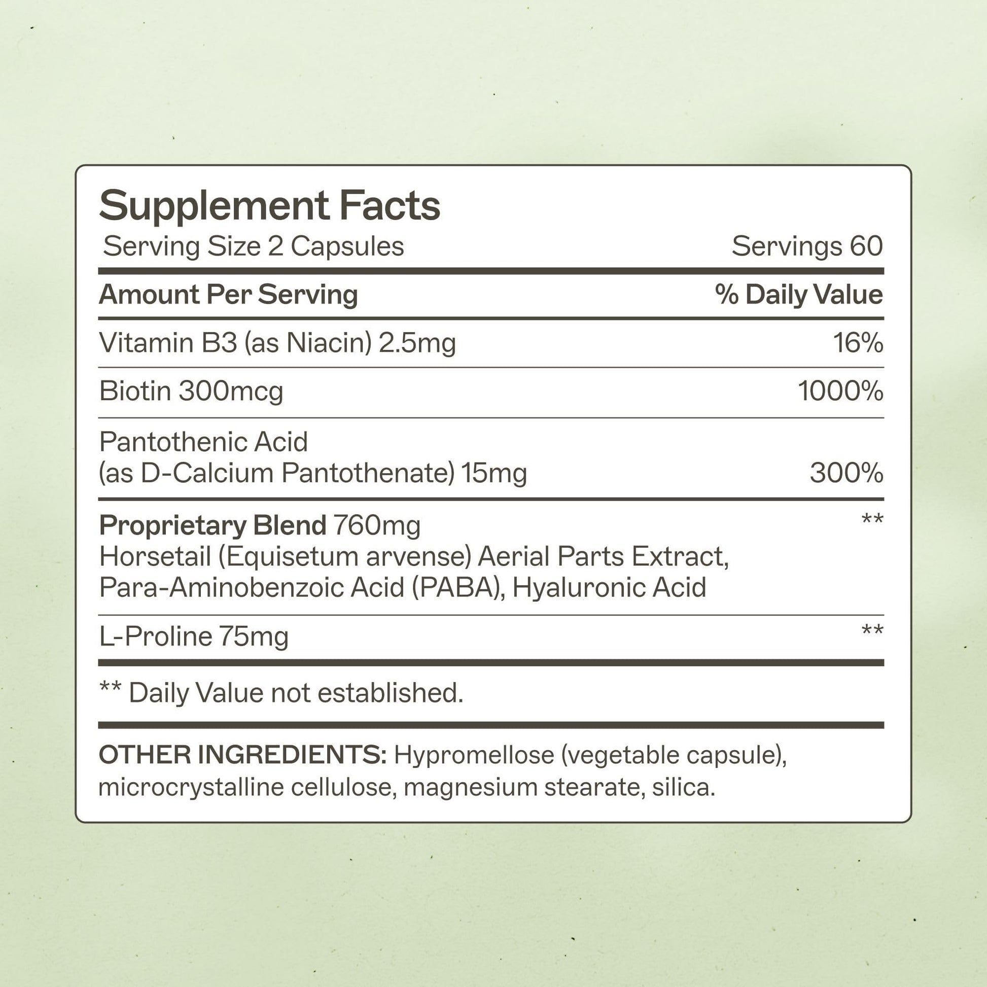 Amy Myers MD Hair Skin and Nails - Supports Strong Hair, Radiant Skin & Healthy Nails - L-Proline, Horsetail, Hyaluronic Acid - Gluten-Free - 120 Capsules (30 Servings) - dailyvitalstore