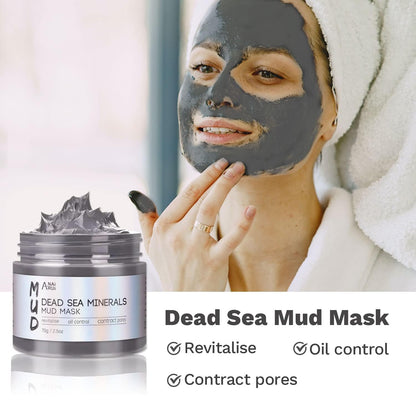 ANAI RUI 3 Pcs Face Mask Set - Turmeric Clay Mask - Green Tea Face Mask - Dead Sea Mud Mask for Oily Skin, Blackheads & Pores -Spa Gift Set Self - dailyvitalstore