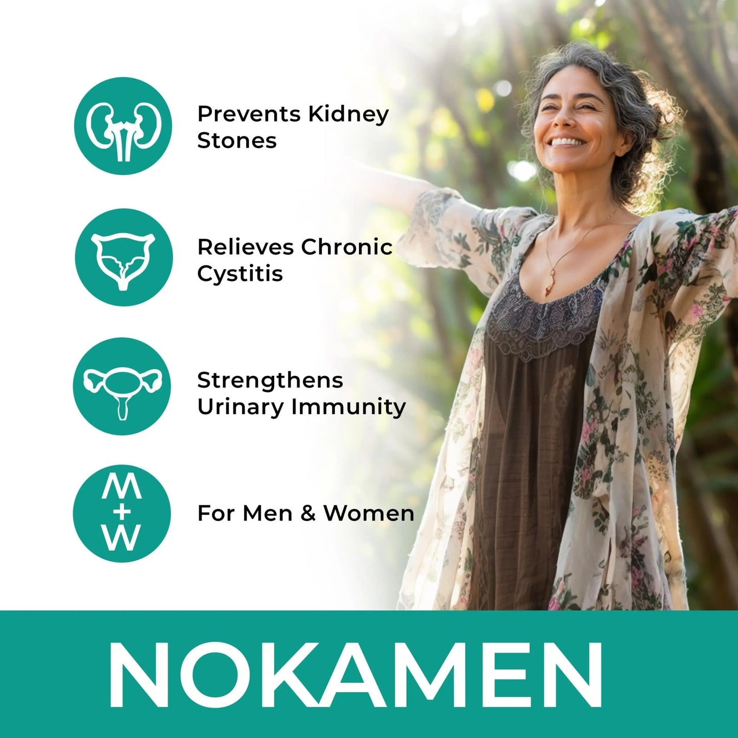 Ananta Medicare USA NOKAMEN – Kidney & Urinary Tract Support Herbal Formula, 120 Tabs - dailyvitalstore