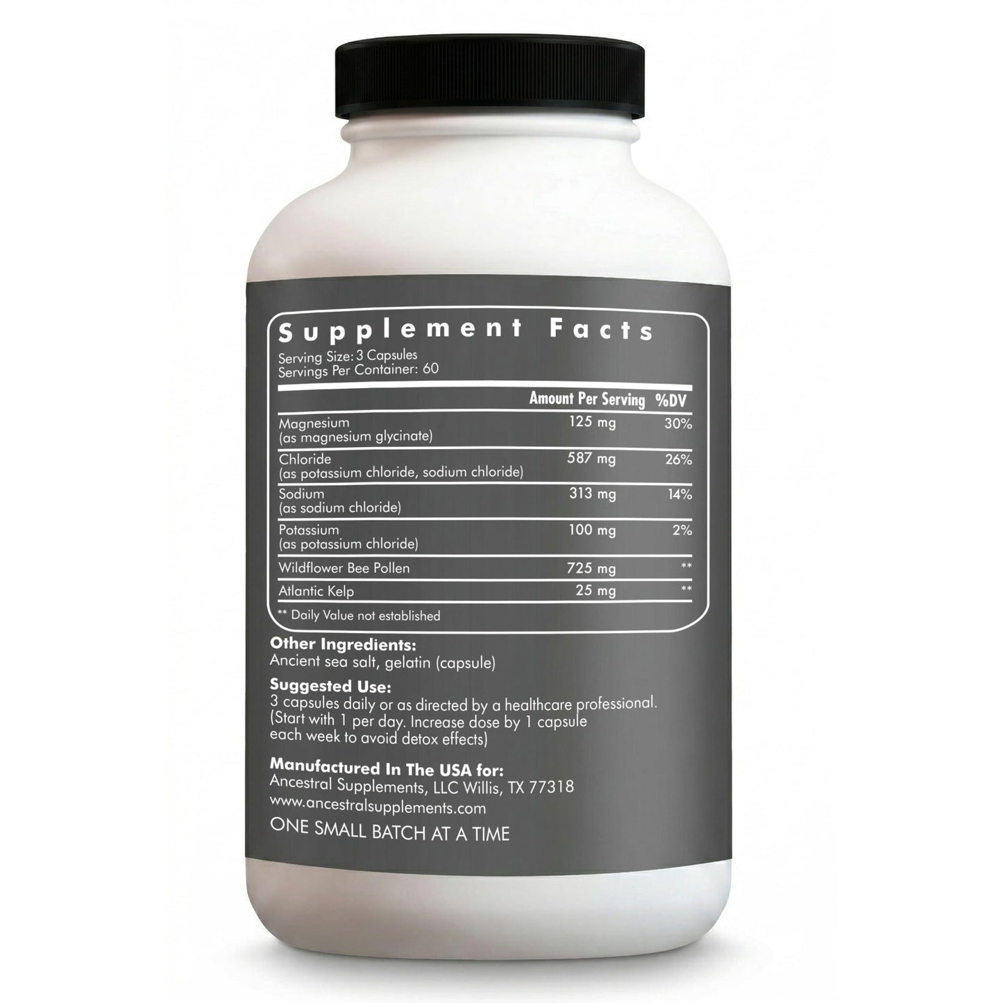 Ancestral Supplements Minerals & Electrolytes with Magnesium, Potassium, Sodium, Supports Optimal Hydration, Immune Health, Athletic Performance, - dailyvitalstore