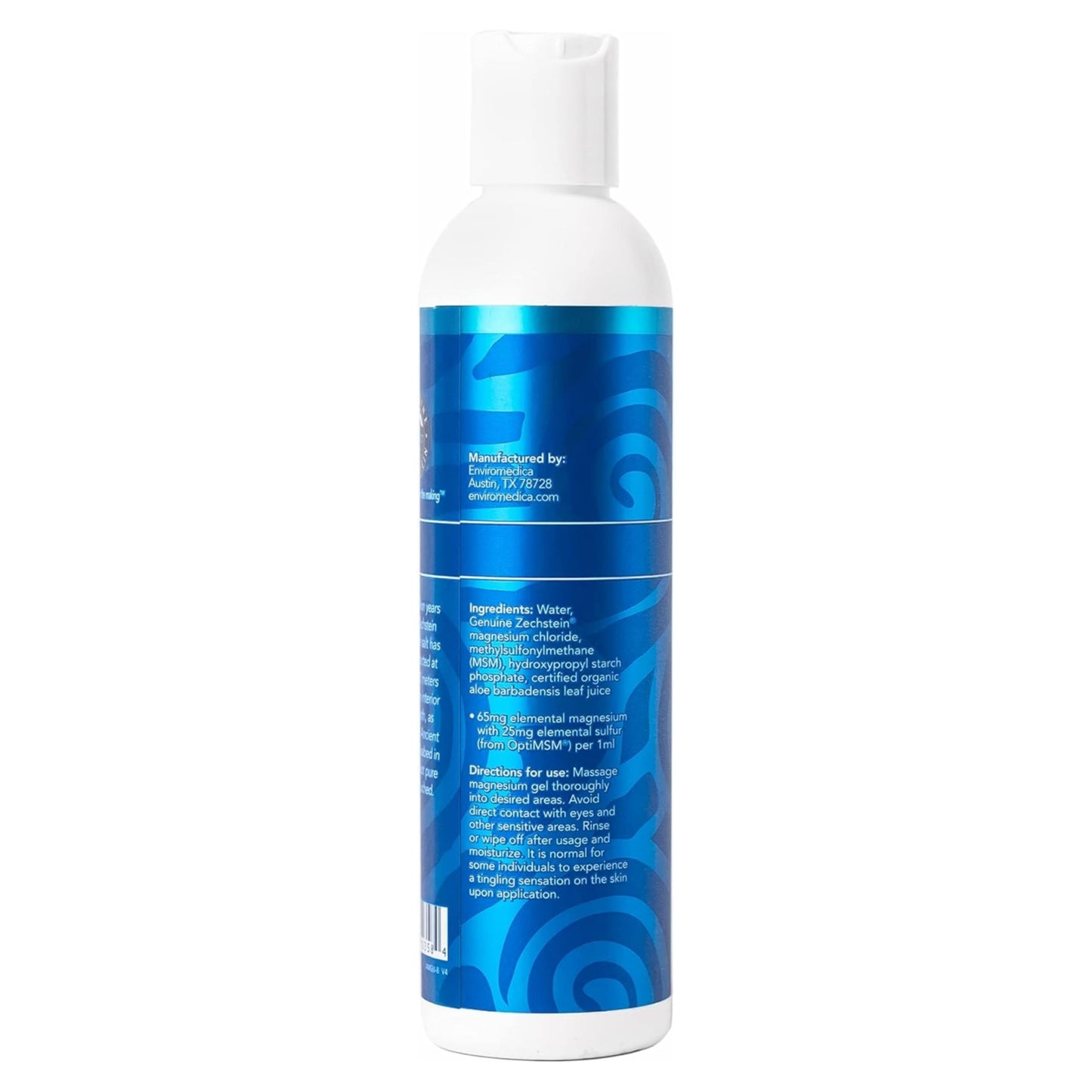 Ancient Minerals Magnesium Gel Ultra with OptiMSM and Aloe Vera - Topical Magnesium Gel Formula with MSM Best Used for Massage and Topical Application (8oz) - dailyvitalstore
