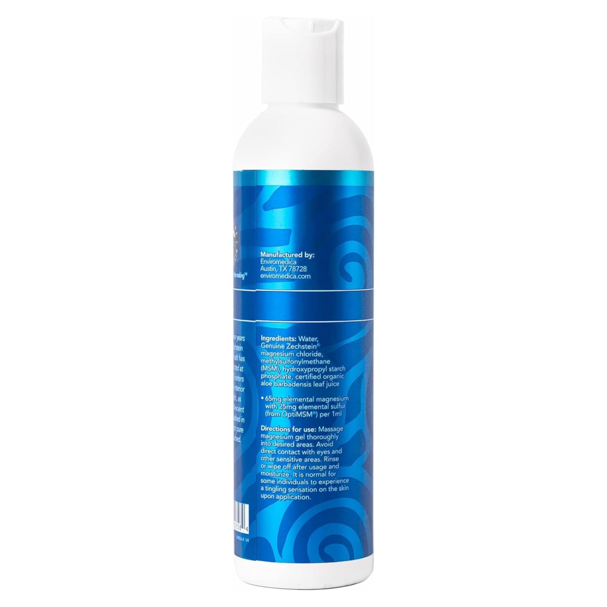 Ancient Minerals Magnesium Gel Ultra with OptiMSM and Aloe Vera - Topical Magnesium Gel Formula with MSM Best Used for Massage and Topical Application (8oz) - dailyvitalstore