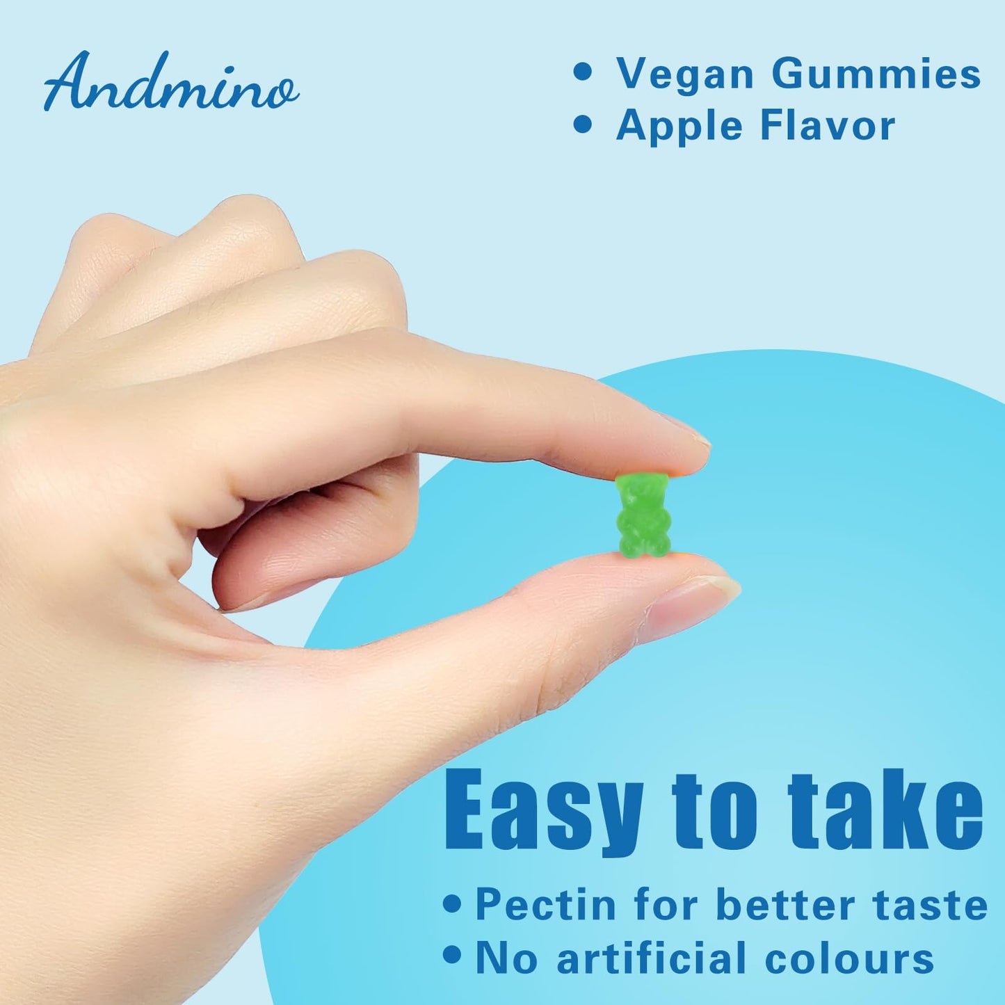 andmino HMB and L-Leucine Gummies, 3000mg, with Trehalose, for Muscle Growth, Muscle Relief and Workout Recovery, for Adults & Elder, Non-GMO - dailyvitalstore