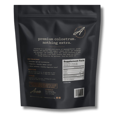 Anea Colostrum - Unflavored | Rich in Immunoglobulins & Lactoferrin | Supports Gut Health, Immunity & Recovery | Calf-First Promise | Made in USA | Made in GMP Facility - dailyvitalstore
