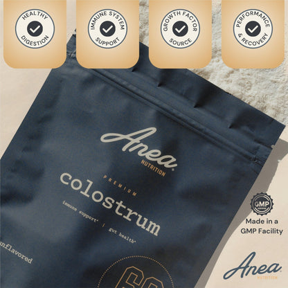 Anea Colostrum - Unflavored | Rich in Immunoglobulins & Lactoferrin | Supports Gut Health, Immunity & Recovery | Calf-First Promise | Made in USA | Made in GMP Facility - dailyvitalstore