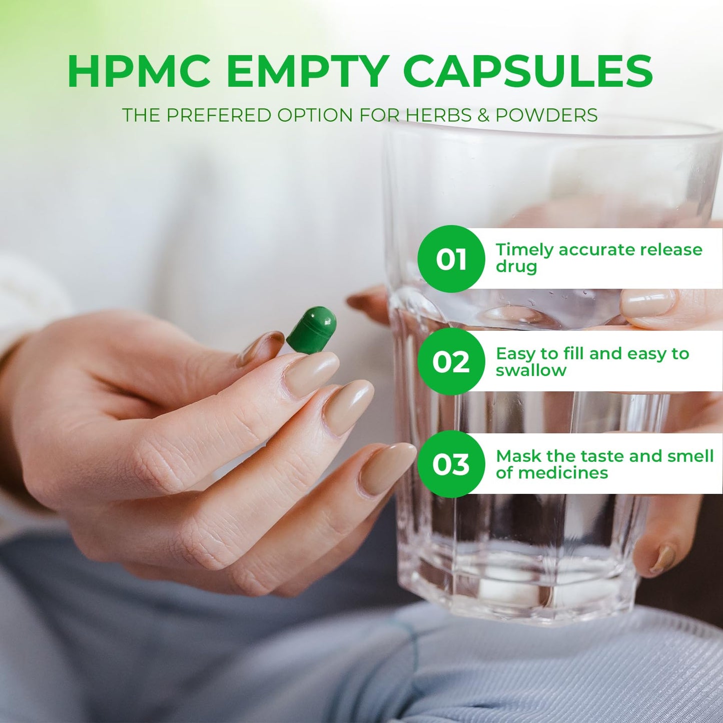Angtai JN Vegan Empty Pill Capsules Size 2 Plant Based Clear (100 Count) Gluten Free, Non-GMO, Halal Certified Caps Filling Kit with 2 Spoons for Vegetarian DIY Your Own Supplements - dailyvitalstore