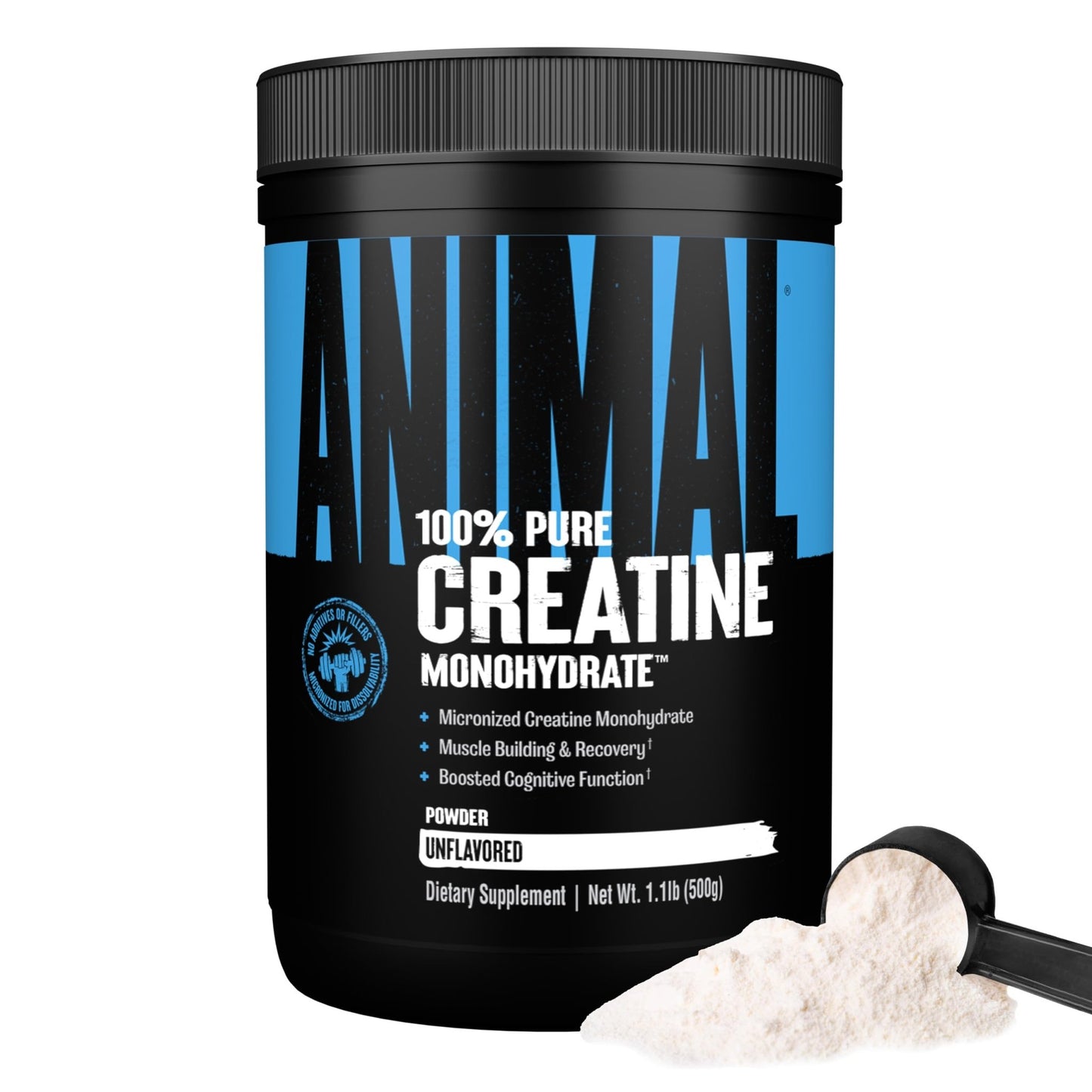 Animal Creatine Monohydrate Powder - Micronized Creatine for Women and Men, Supports Muscle Growth, Strength, Endurance, Recovery and ATP Production, - dailyvitalstore