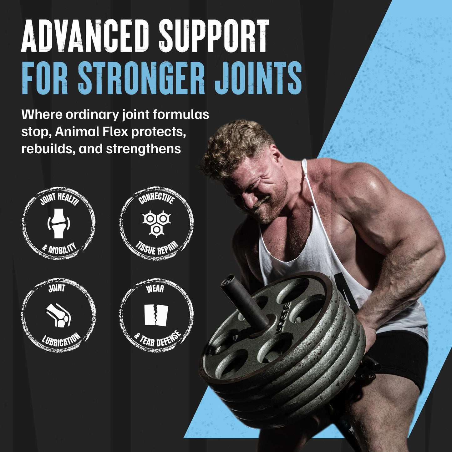 Animal Flex - Glucosamine Chondroitin Joint Supplement for Women and Men Discomfort with Turmeric, MSM, Boswellia for Cartilage, Joint Health, Muscles, Back, Knees, Shoulder, and Hip, 44 Packs - dailyvitalstore