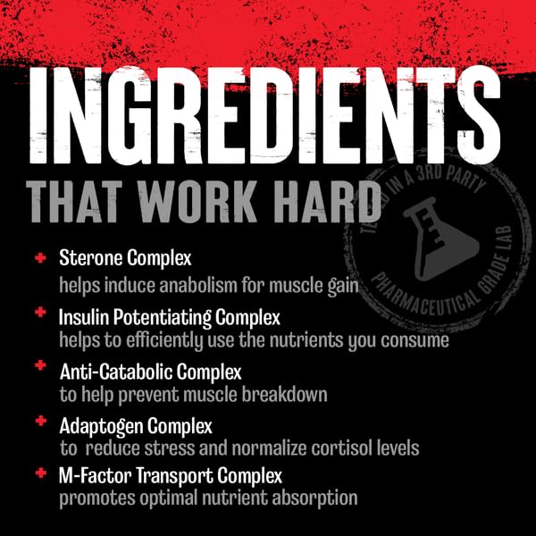 Animal M-Stak - Muscle Builder and Anabolic Mass Gainer Supplement for Bodybuilding - Lean Muscle Growth, Amino Complex and Pre Workout Energy, 21 Packs - dailyvitalstore
