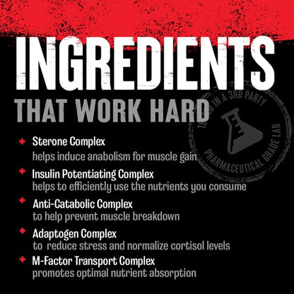 Animal M-Stak - Muscle Builder and Anabolic Mass Gainer Supplement for Bodybuilding - Lean Muscle Growth, Amino Complex and Pre Workout Energy, 21 Packs - dailyvitalstore