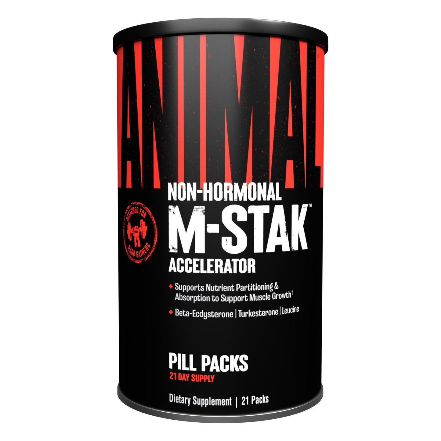 Animal M-Stak - Muscle Builder and Anabolic Mass Gainer Supplement for Bodybuilding - Lean Muscle Growth, Amino Complex and Pre Workout Energy, 21 Packs - dailyvitalstore