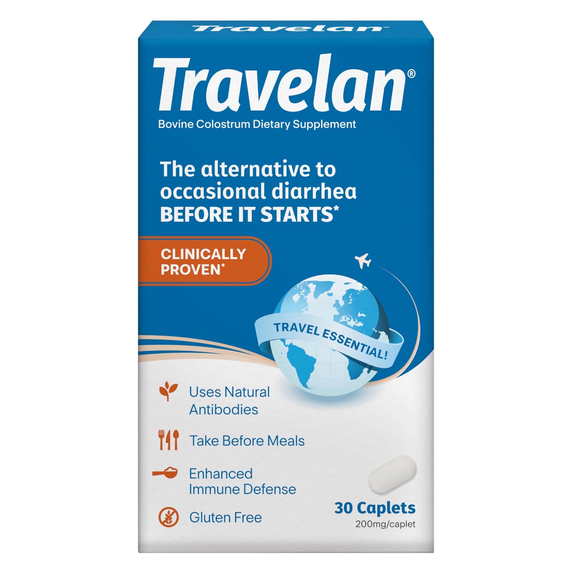 Anti Diarrhea Pills Help Prevent Traveler’s Diarrhea Before It Starts, Clinically Proven, Travel Essentials, Drug-Free Colostrum, Natural Digestive and Immune Support Supplement, 30 Count - dailyvitalstore