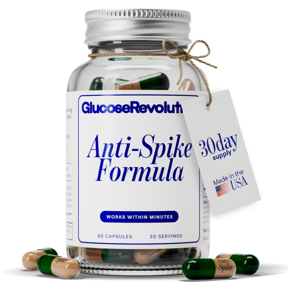 Anti-Spike Formula by The Glucose Goddess - Supports Healthy Blood Sugar Levels Already Within Normal Range, Vegan, Gluten-Free, 60 Capsules (30-Day Supply) - dailyvitalstore