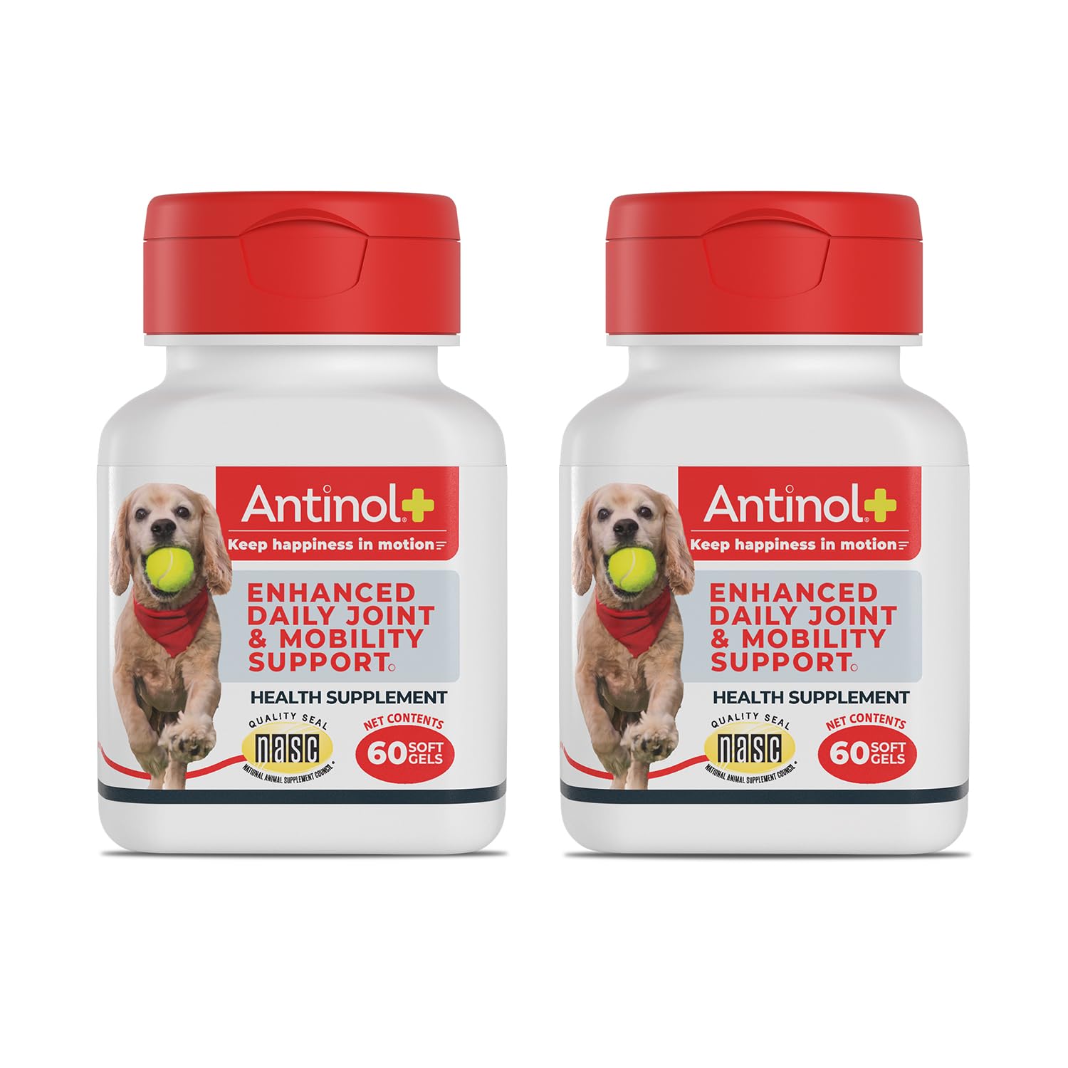 Antinol Plus, Mobility, Hip, and Joint Supplement for Dogs, Green-Lipped Mussels and Krill Oil - Dog Joint Supplement, Better and Faster Than Glucosamine and Chondroitin, 120 Soft Gels - dailyvitalstore