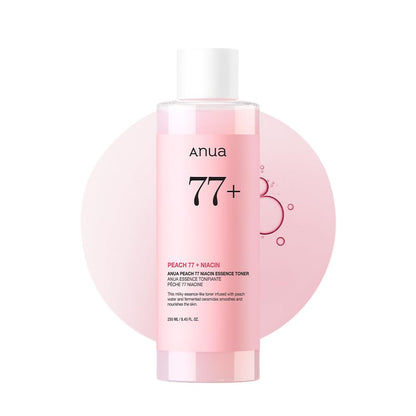 Anua Peach 77 Niacin Essence Toner, Gentle Exfoliating & Radiant Facial Essence, Hydrating & Soothing Toner, Niacinamide, Ceramide, Panthenol - dailyvitalstore