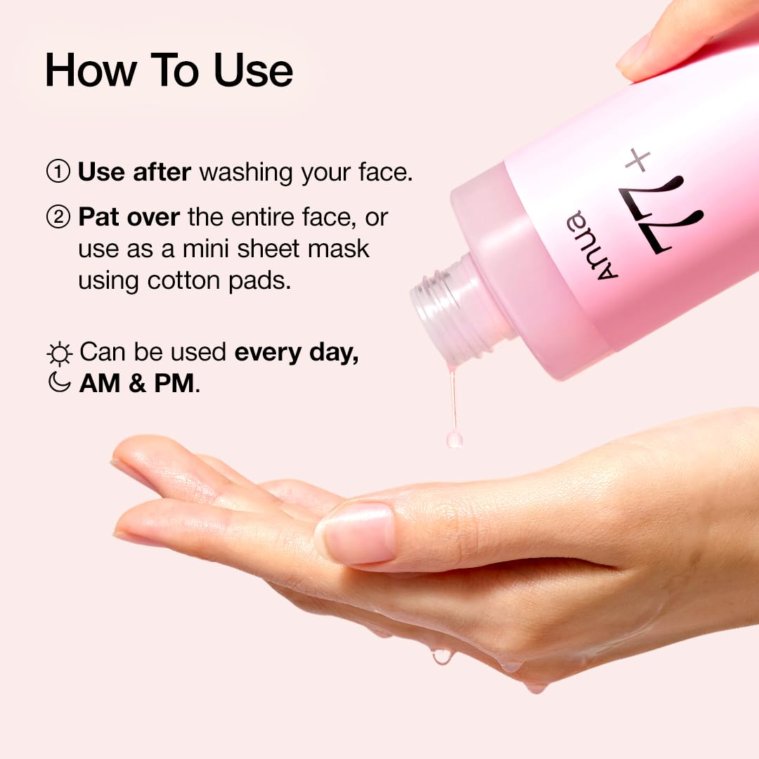 Anua Peach 77 Niacin Essence Toner, Gentle Exfoliating & Radiant Facial Essence, Hydrating & Soothing Toner, Niacinamide, Ceramide, Panthenol - dailyvitalstore