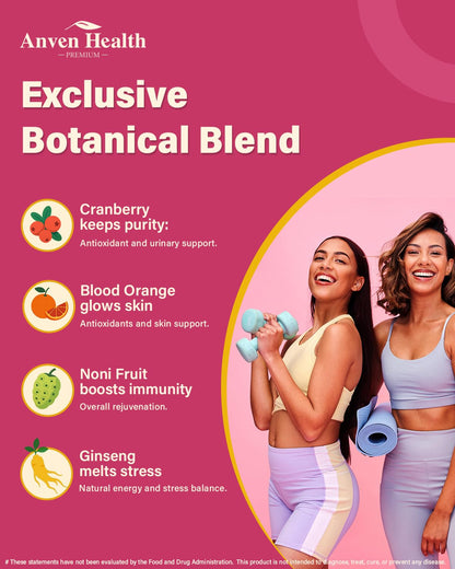 Anven Health Probiotics and Prebiotics for Women pH Balance & Digestion - 60 Billion Vaginal Probiotic with Cranberry & D-Mannose for Gut, Urinary, Immune Health, - dailyvitalstore
