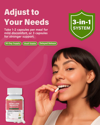 Anven Health Probiotics and Prebiotics for Women pH Balance & Digestion - 60 Billion Vaginal Probiotic with Cranberry & D-Mannose for Gut, Urinary, Immune Health, - dailyvitalstore