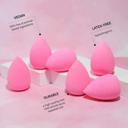 AOA Studio Collection makeup Sponge Set Latex Free and High-definition Set of 6 makeup Wonder blender For Powder Cream and Liquid, Super Soft Wonder Beauty Cosmetic - dailyvitalstore