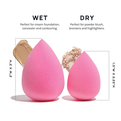 AOA Studio Collection makeup Sponge Set Latex Free and High-definition Set of 6 makeup Wonder blender For Powder Cream and Liquid, Super Soft Wonder Beauty Cosmetic - dailyvitalstore