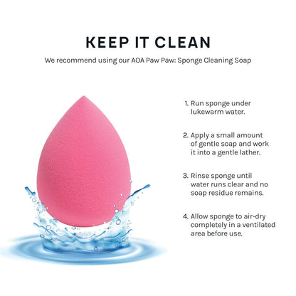 AOA Studio Collection makeup Sponge Set Latex Free and High-definition Set of 6 makeup Wonder blender For Powder Cream and Liquid, Super Soft Wonder Beauty Cosmetic - dailyvitalstore