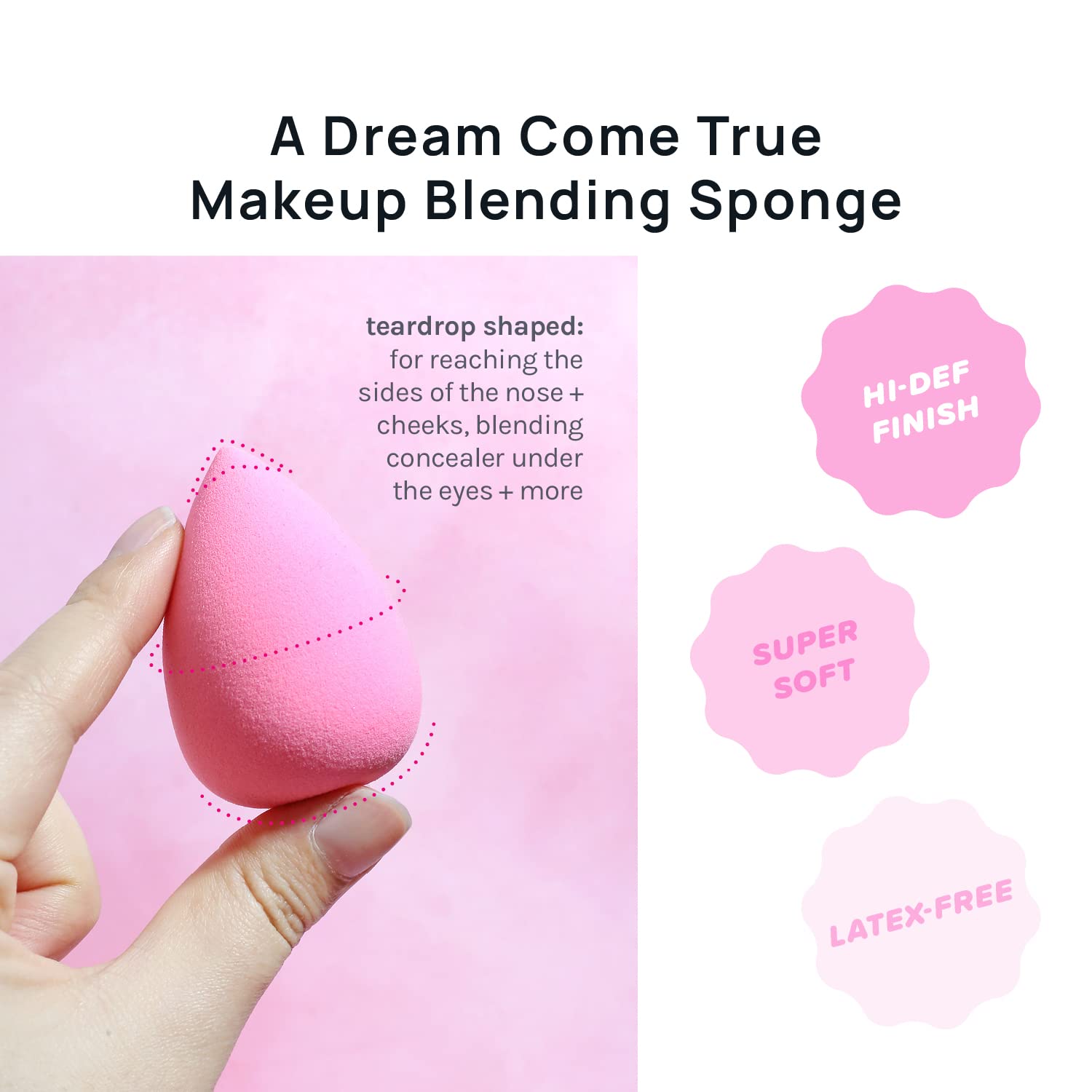 AOA Studio Collection makeup Sponge Set Latex Free and High-definition Set of 6 makeup Wonder blender For Powder Cream and Liquid, Super Soft Wonder Beauty Cosmetic - dailyvitalstore