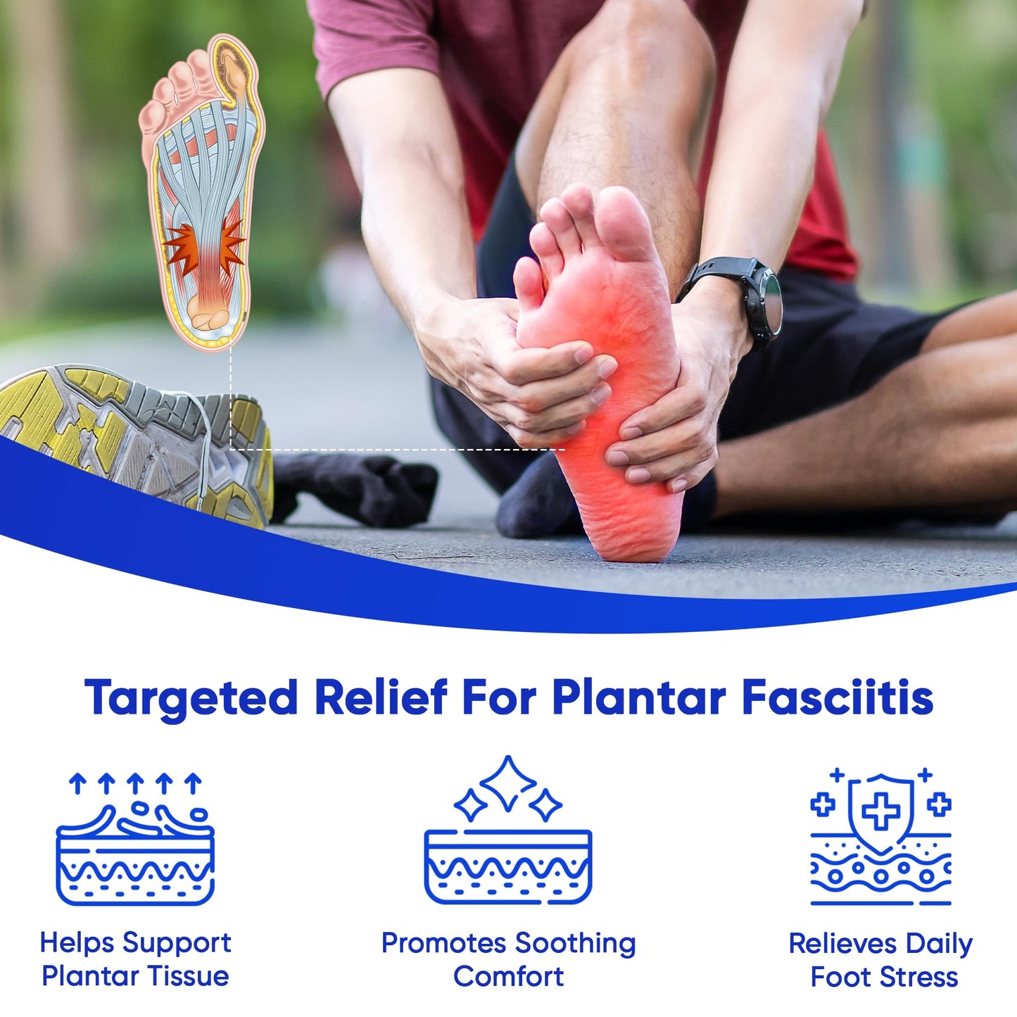 AOSORW Plantar Fasciitis Relief Cream - Natural Herbal Formula for Foot, Heel Spur, Ankle, Leg & Hand Discomfort - Premium Health Care Products - 60g (Pack of 1) - dailyvitalstore